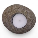 Natural Riverstone Candle Holder - Single Nightlight - immagine 9