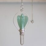 Angel Pendulum with Ring- Green Aventurine - immagine 2