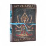 Leather Printed Notebook – My Chakras Are Aligned AF - 17.8×12.7 cm - immagine 7