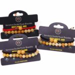 Gemstone Double Power Bracelets- Yellow Aventurine - immagine 3