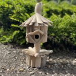 Driftwood Birdbox - On Stand - immagine 5