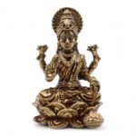 Brass Miniature Gods - Laxmi (52gms)  - 49mm - immagine 3