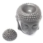 Buddha Head Oil Burner - Black - immagine 3