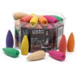 Long Backflow Incense Cones - Assorted Fragrances - 30 mins Burning time - immagine 2