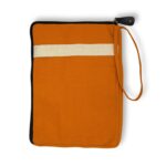Canvas Travel Laptop Pouch - Orange - 24x33cm - immagine 3