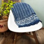 Handmade Indigo Throw - 170x120cm - Seedha Arrows - immagine 2