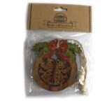 Pack of 2 Christmas Wooden Craft Decoration - Snowflake & Snowman - immagine 4