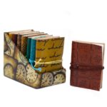 Mini Assorted Leather Notebook (10x7.5 cm)  - 1 piece - immagine 5