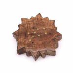 Engraved and Brass Zodiac Sign Incense Burners - Sun