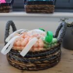 Banana Leaf & Abu-abu Raffia Basket- Set of 2 - immagine 5