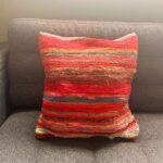 Rag Rug Cushion Covers - 40x40cm - Rich Reds - immagine 2