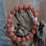 Rudraksha Buddah Bangle Mala - Natural - immagine 4