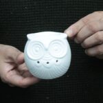 Classic White Oil Burner - Short Owl