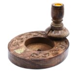 Sm Mango Wood Backflow Burner - Brass Buddha - immagine 5