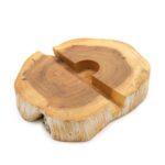 Lrg Gamal Wood Phone Holder - Whitewash - immagine 3
