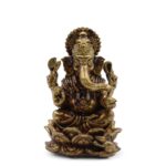 Brass Miniature Gods - Ganesha (12gms)  - 30mm - immagine 6