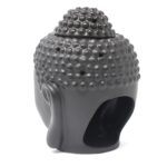 Buddha Head Oil Burner - Black - immagine 4