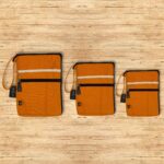 Canvas Tablet Pouch - Orange - 21x29cm - immagine 3