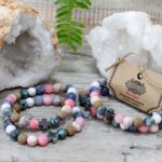 Set of 2 Gemstones Friendship Bracelets - Harmony - Rainbow Gemstones - immagine 4