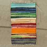 Small Rag Rug - 50x90cm - premium quality -  Rainbow Colours - immagine 4