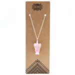 Gemstone Guardian Angel Pendant - Rose Quartz - immagine 2