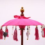 Bali Home Decor Parasol - Cotton - Pink- 40cm - immagine 3