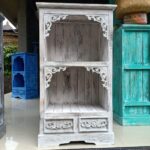 Albasia Bathroom Cabinet - Whitewash - immagine 4