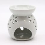 Lrg Classic White Oil Burner - Tree Cut-out - immagine 2
