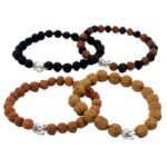 Assorted Rudraksha Buddah Bangles - immagine 2