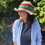 Hand-Knited Hemp & Cotton Boho Festival Hat - Rainbow - immagine 4