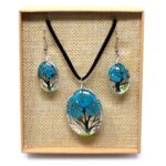 Pressed Flowers - Tree of Life set - Teal - immagine 5