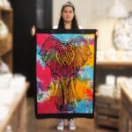Cotton Wall Art - Elephant - immagine 2