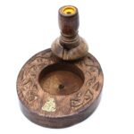 Sm Mango Wood Backflow Burner - Brass Buddha - immagine 6