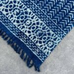 Handmade Indigo Throw - 170x120cm - Seedha Arrows - immagine 4