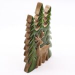 Lost in the Forrest -  Stag in the Forrest 3D Wooden Decoration - 25x15cm - immagine 8