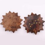 Engraved and Brass Zodiac Sign Incense Burners - Sun - immagine 3