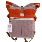 Hemp Trekking Rolling Backpack - Sunset Orange
