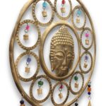 Indian Chimes - Lrg Buddha  Face 15 Bell Chimes - 36cm - immagine 2