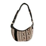 Jacquard Hobo Bag - Grey Metro (black strap) - immagine 2