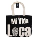 Nomad Sari Iconic Classic Tote Bag - Mi Vida Loca - Black Natural 10oz