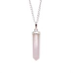 Gemstone Classic Point Pendant - Rose Quartz