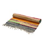 Small Rag Rug - 50x90cm - premium quality -  Rainbow Colours - immagine 2