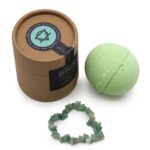 Green Aventurine Gem Bracelet Bath Bomb - immagine 8