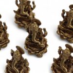 Brass Miniature Gods - Ganesha (22gms)  - 37mm - immagine 5