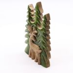 Lost in the Forrest -  Stag in the Forrest 3D Wooden Decoration - 25x15cm - immagine 9