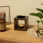 Square Mango Wood Oil Burner  - Elephant - immagine 4