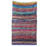 153 x 90cm Luxury Rag Rug - Blue - immagine 6