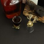 Gift Set of 12 Bottom Up Shot Glasses (25ml) - Forest & Mystical Creatures - Antique Bronze - immagine 16