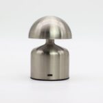 Touch Lamp - Dome Mushroom Silver - USB (C) - Rechargable  (400 Watt) - immagine 5