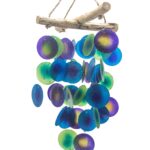 Green & Purple Driftwood Cross Chime - immagine 2